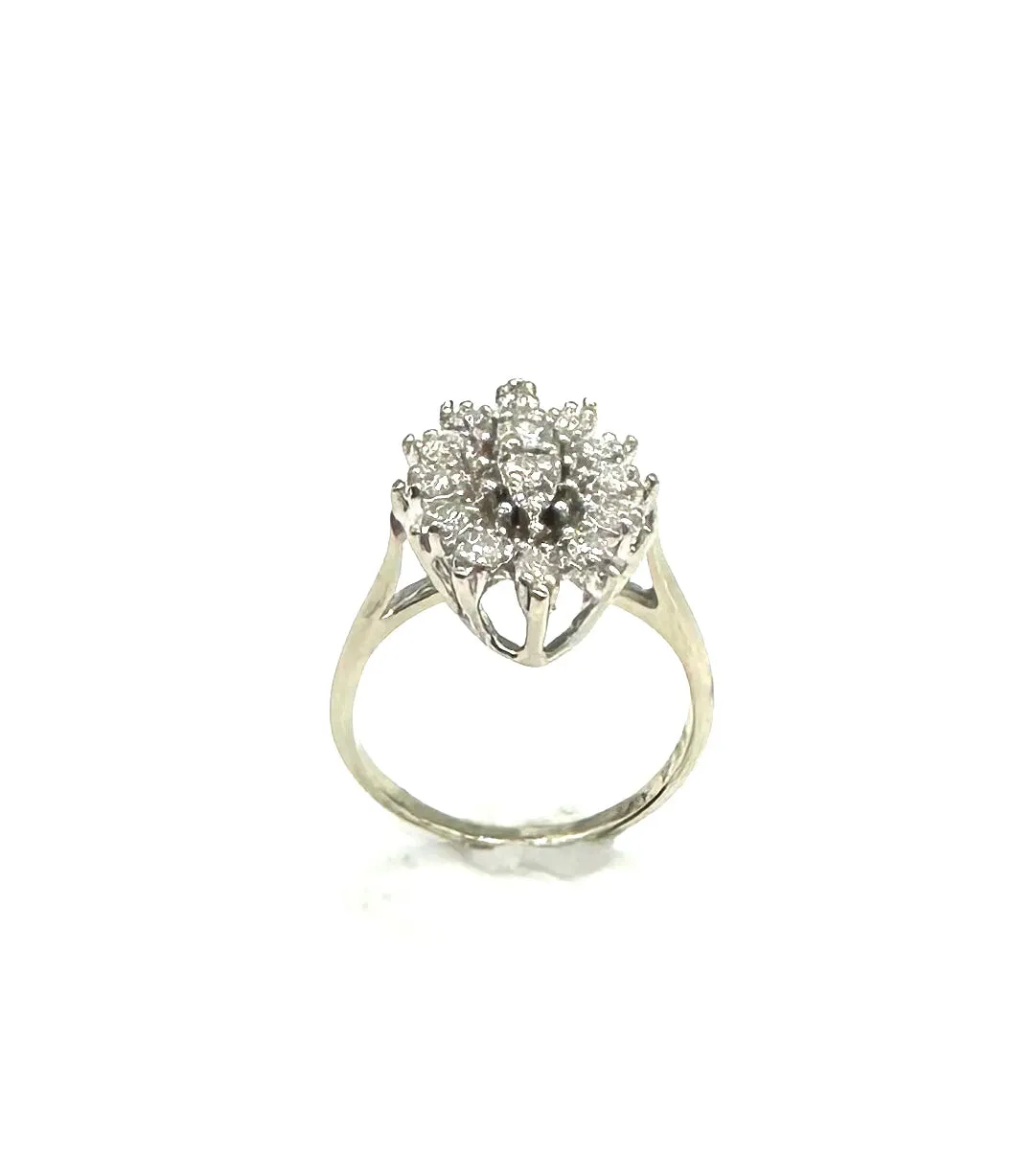 1/2 Ctw Diamond Halo Ring