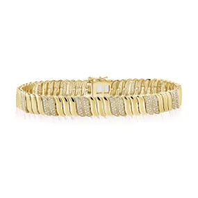 14K Gold & Diamond Bracelet - 0.95ct