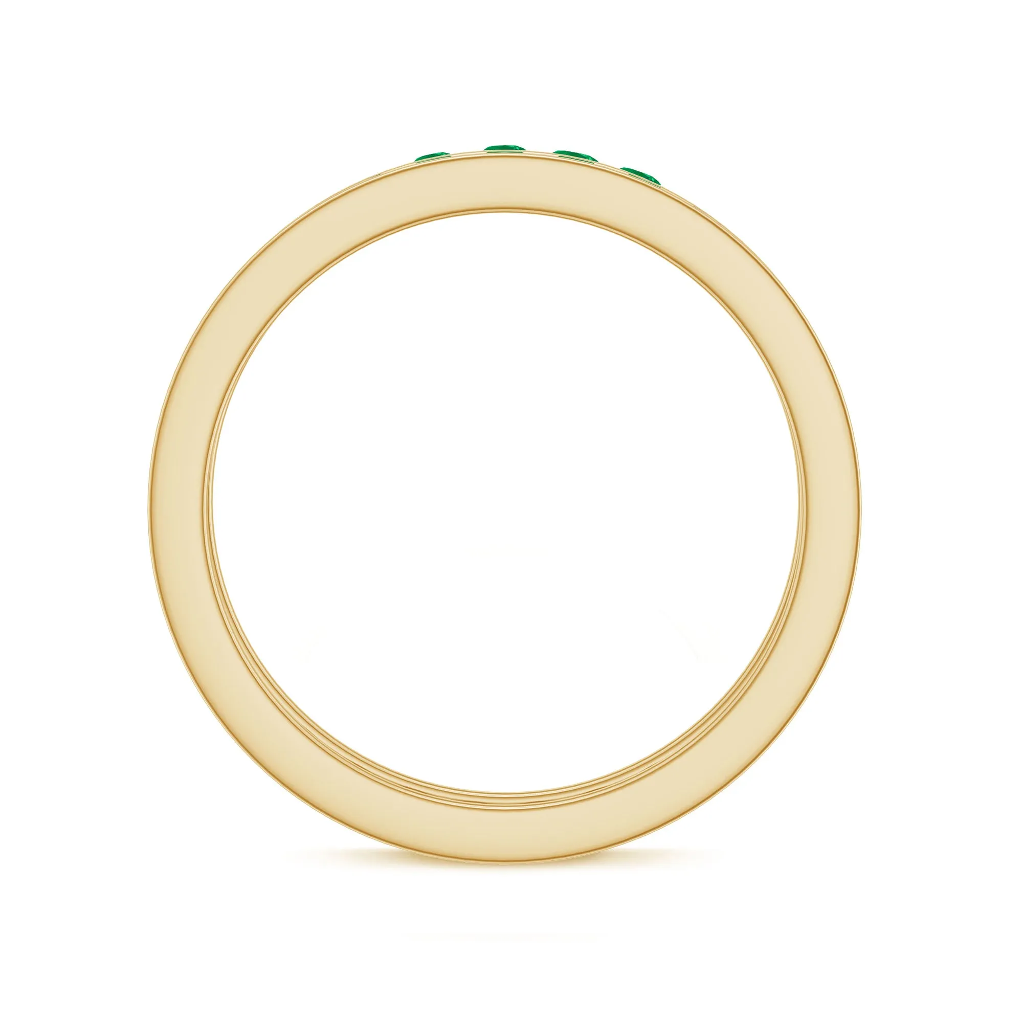 1.50 CT Emerald Channel Set Eternity Band Ring