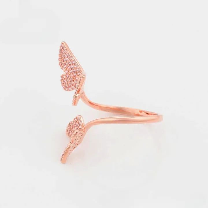 Adjustable Butterfly Finger Ring For Women (Free Size)