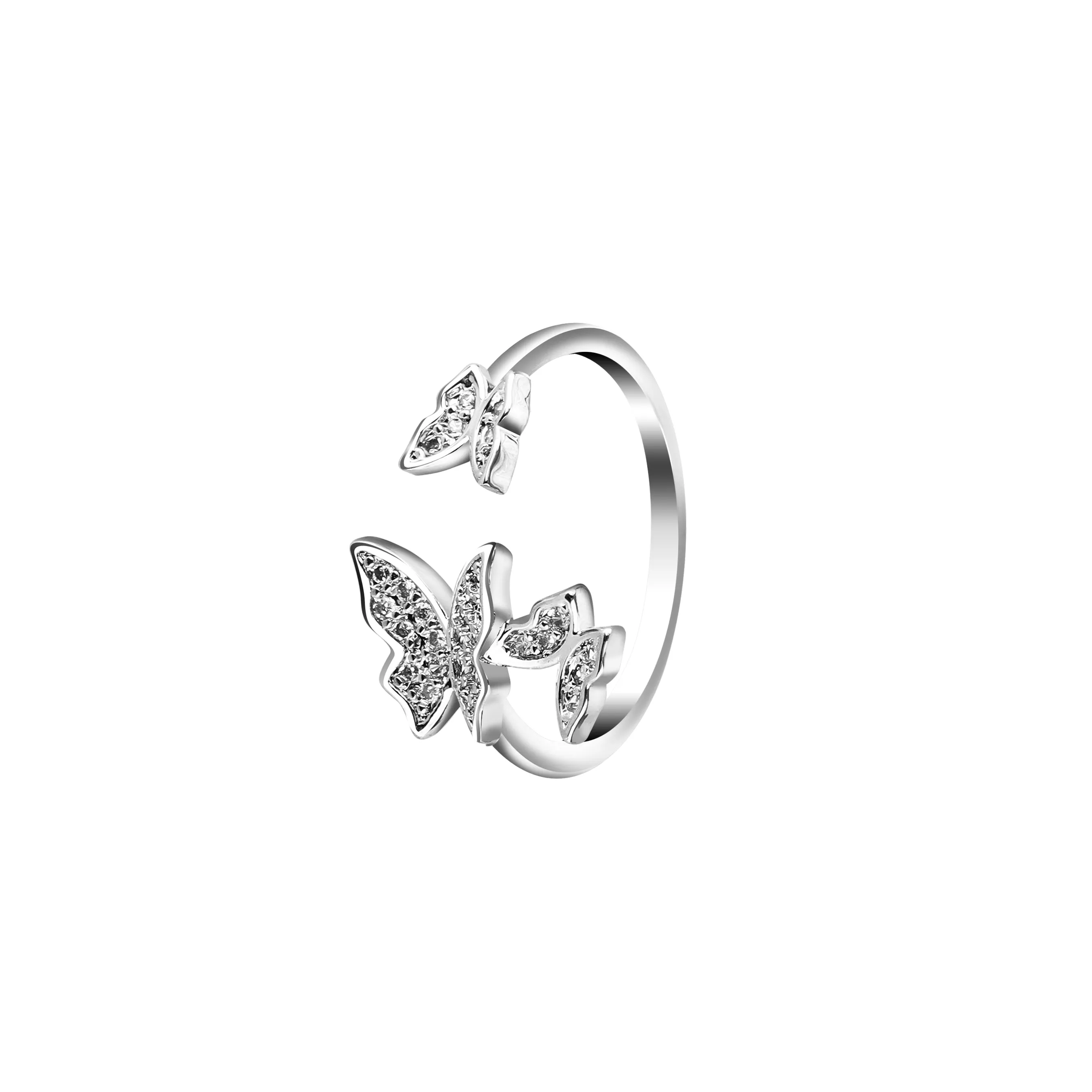 Adjustable Butterfly Finger Ring For Women (Free Size)