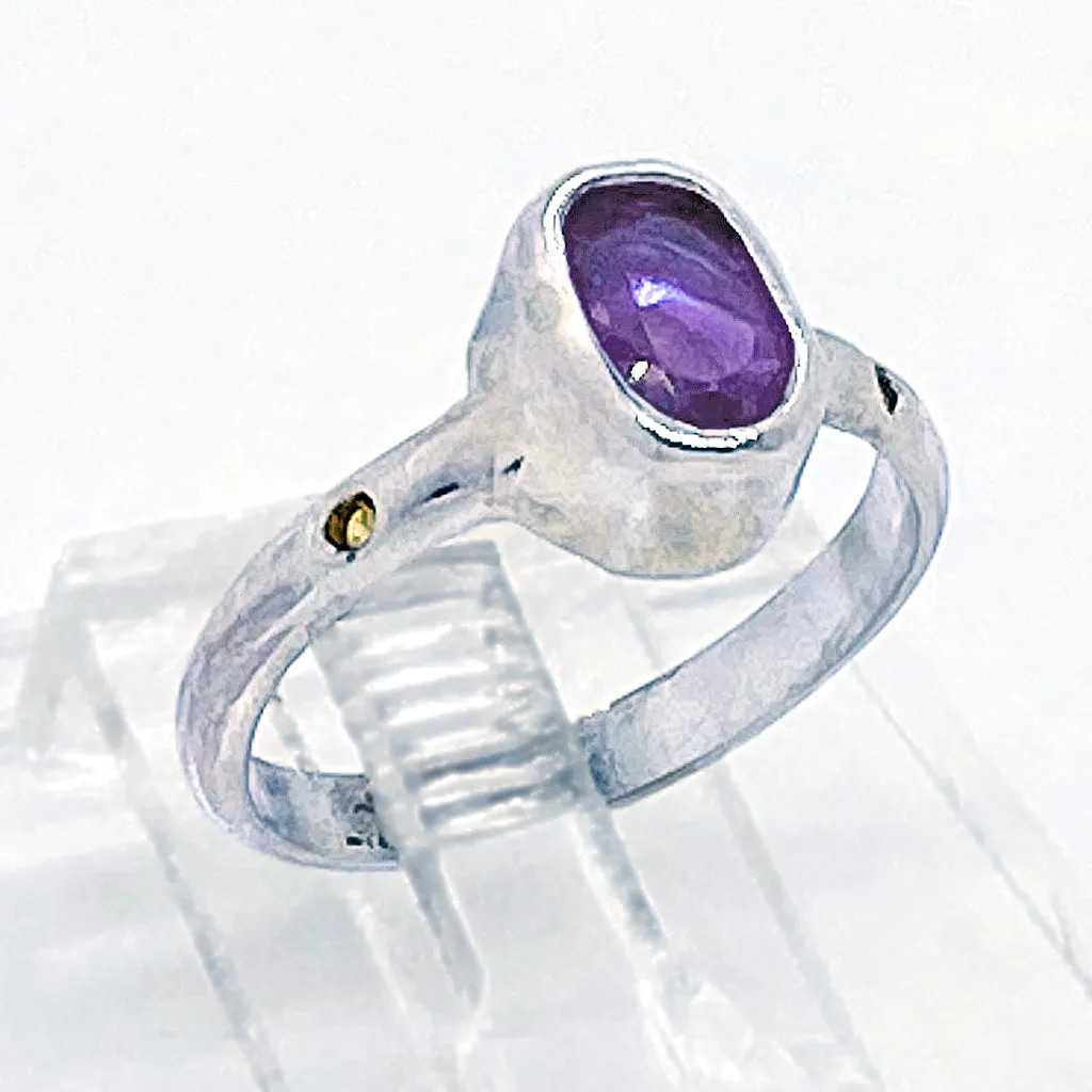 Amethyst & Citrine Ring (size 8 1/2)