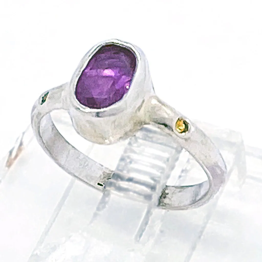 Amethyst & Citrine Ring (size 8 1/2)