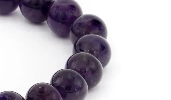 Amethyst Natural Gemstone Centerpiece Bracelet