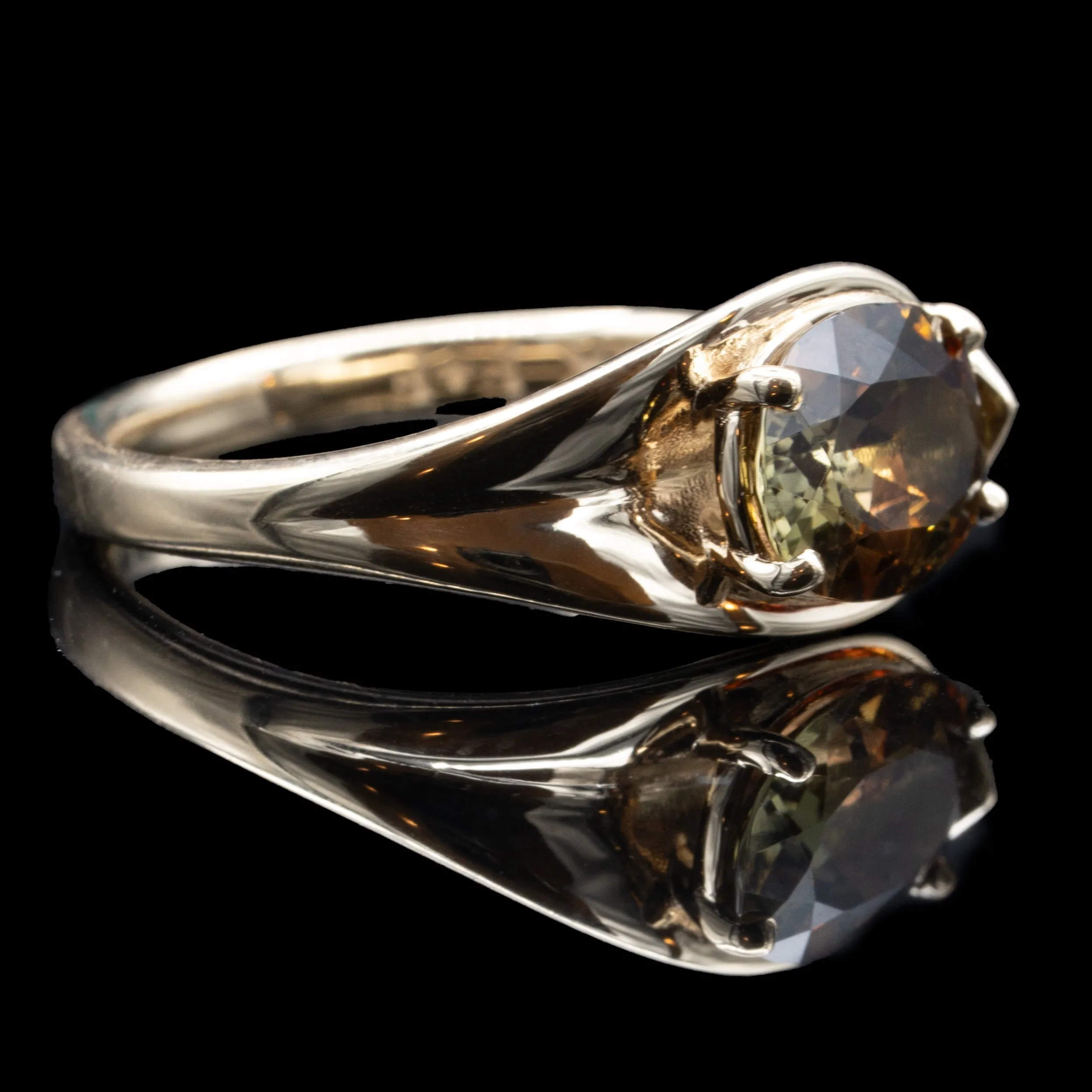 Andalusite Petal Ring In Gold