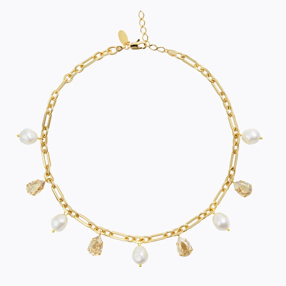 Ayra Necklace / Pearl   Golden Shadow
