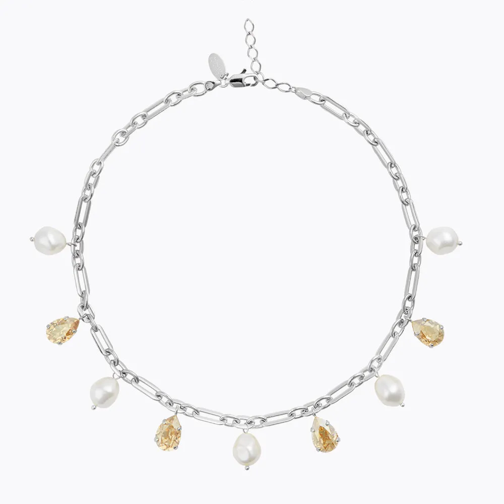 Ayra Necklace / Pearl   Golden Shadow