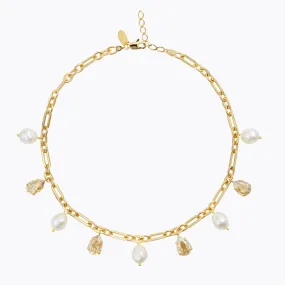 Ayra Necklace / Pearl   Golden Shadow