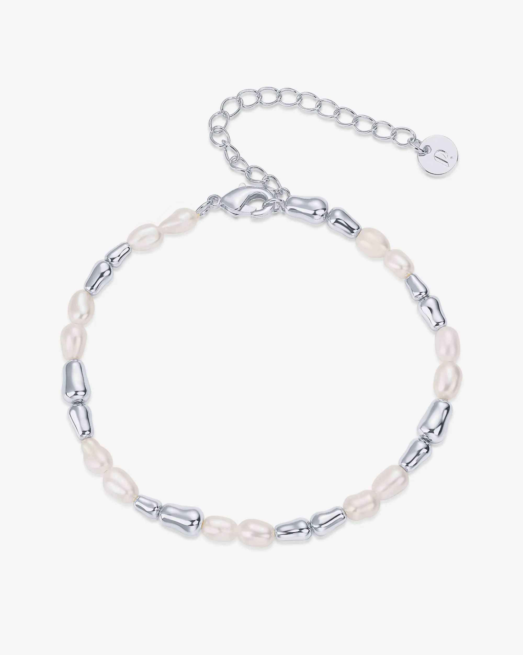 Bead and Freshwater Pearl Bracelet
