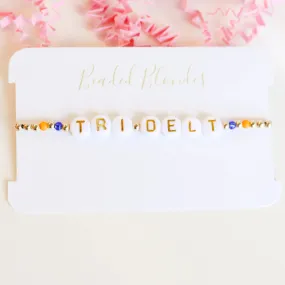 Beaded Blondes | Tri Delt Color Sorority Bracelet