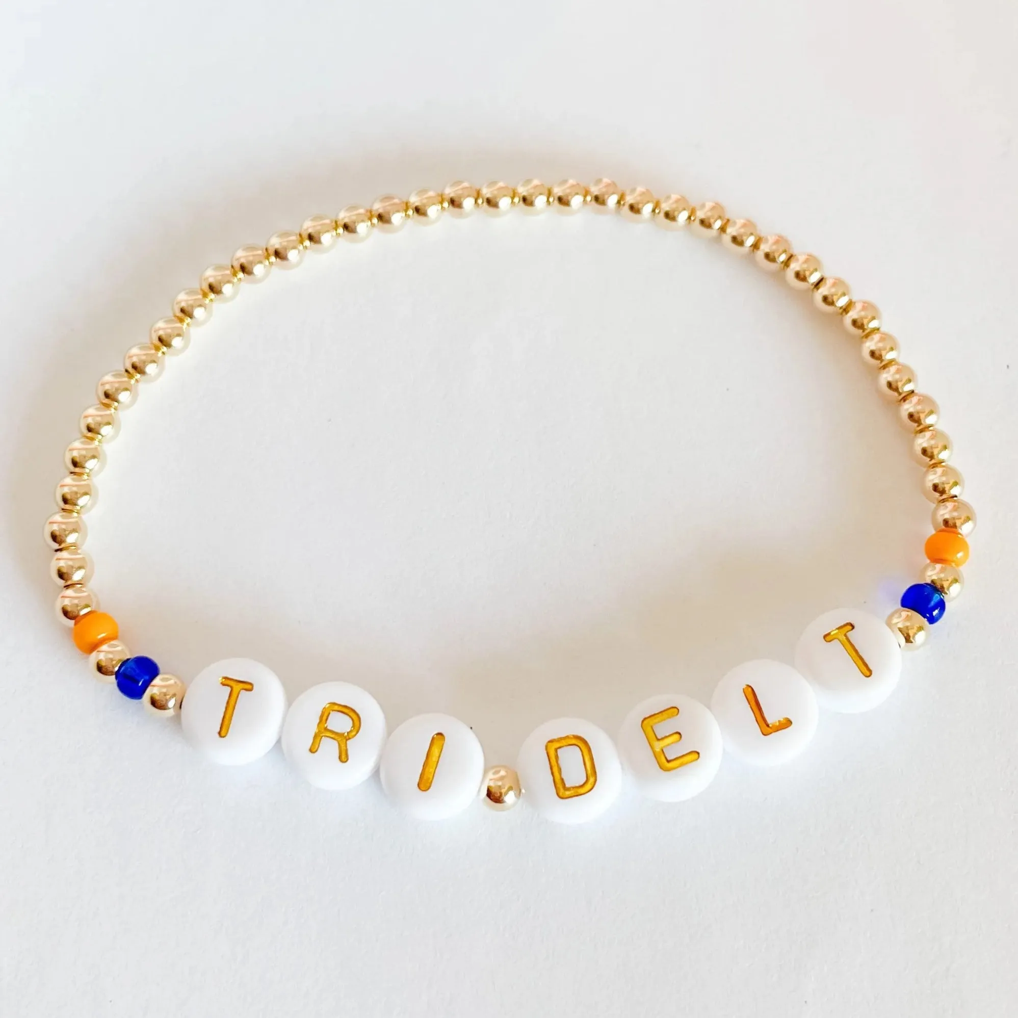 Beaded Blondes | Tri Delt Color Sorority Bracelet