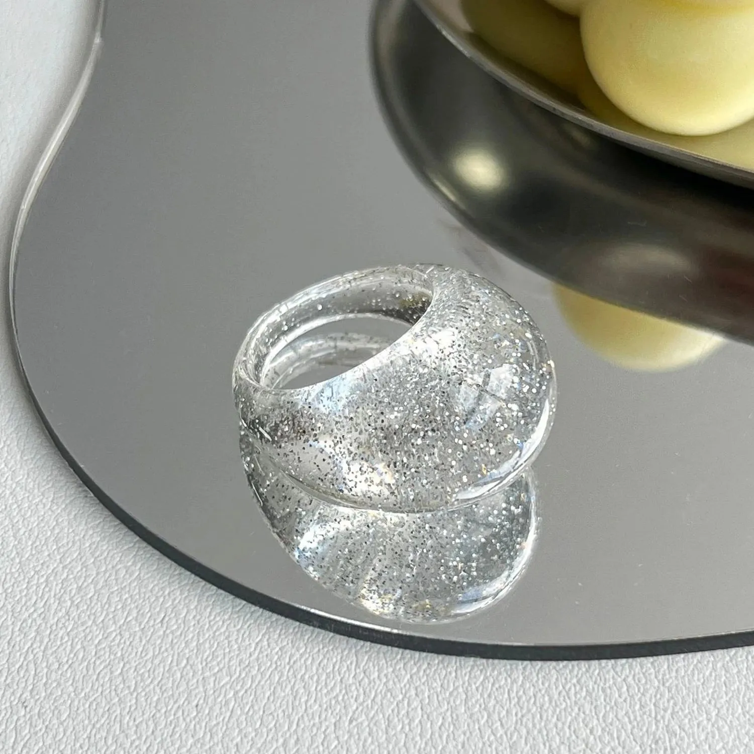 Big Round Acrylic Resin Rings.