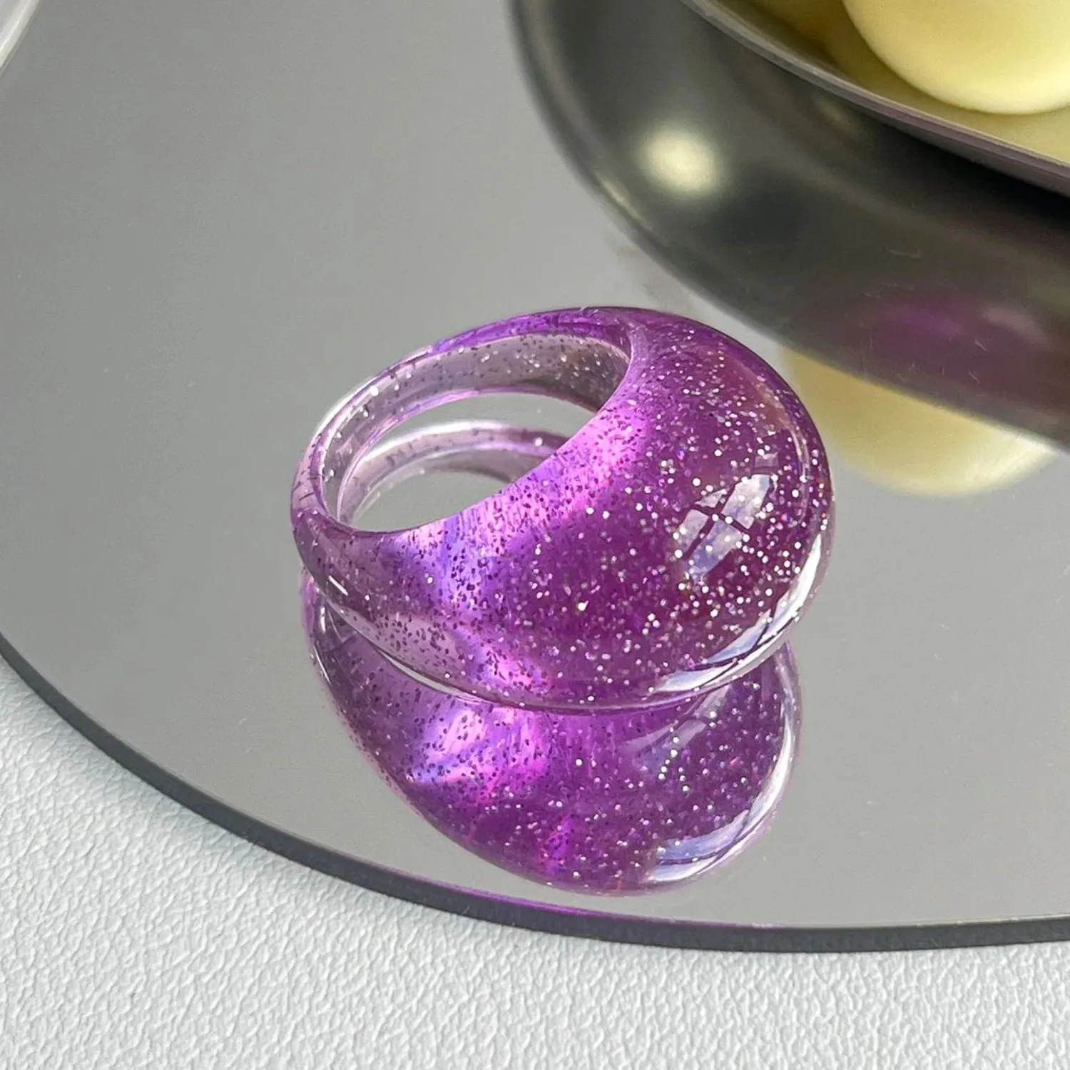 Big Round Acrylic Resin Rings.