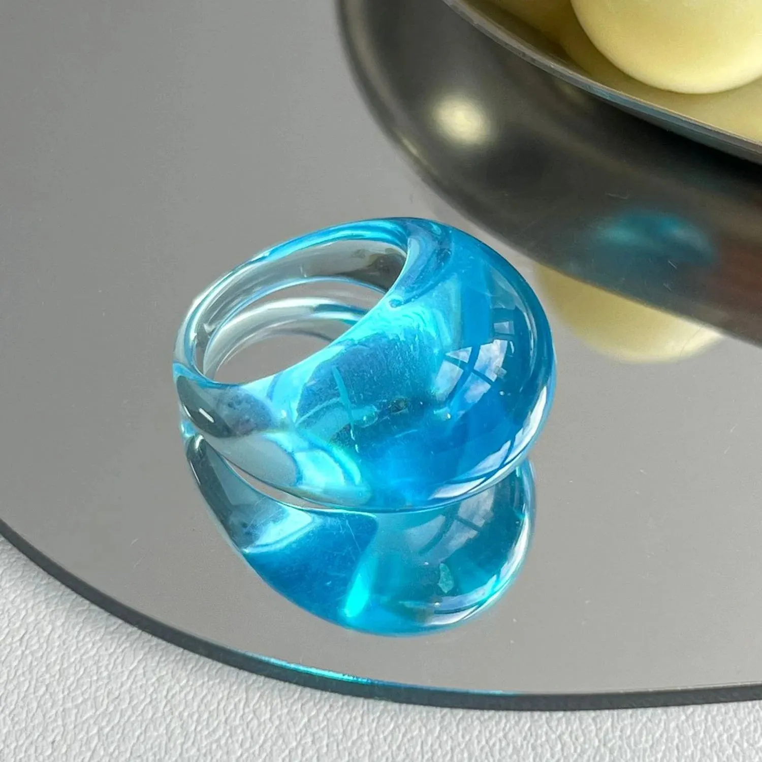 Big Round Acrylic Resin Rings.