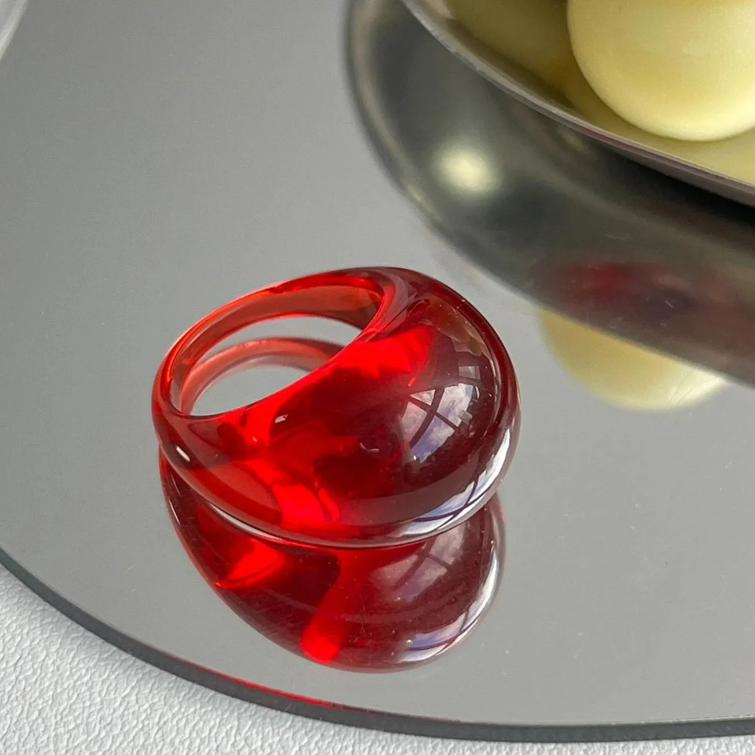 Big Round Acrylic Resin Rings.