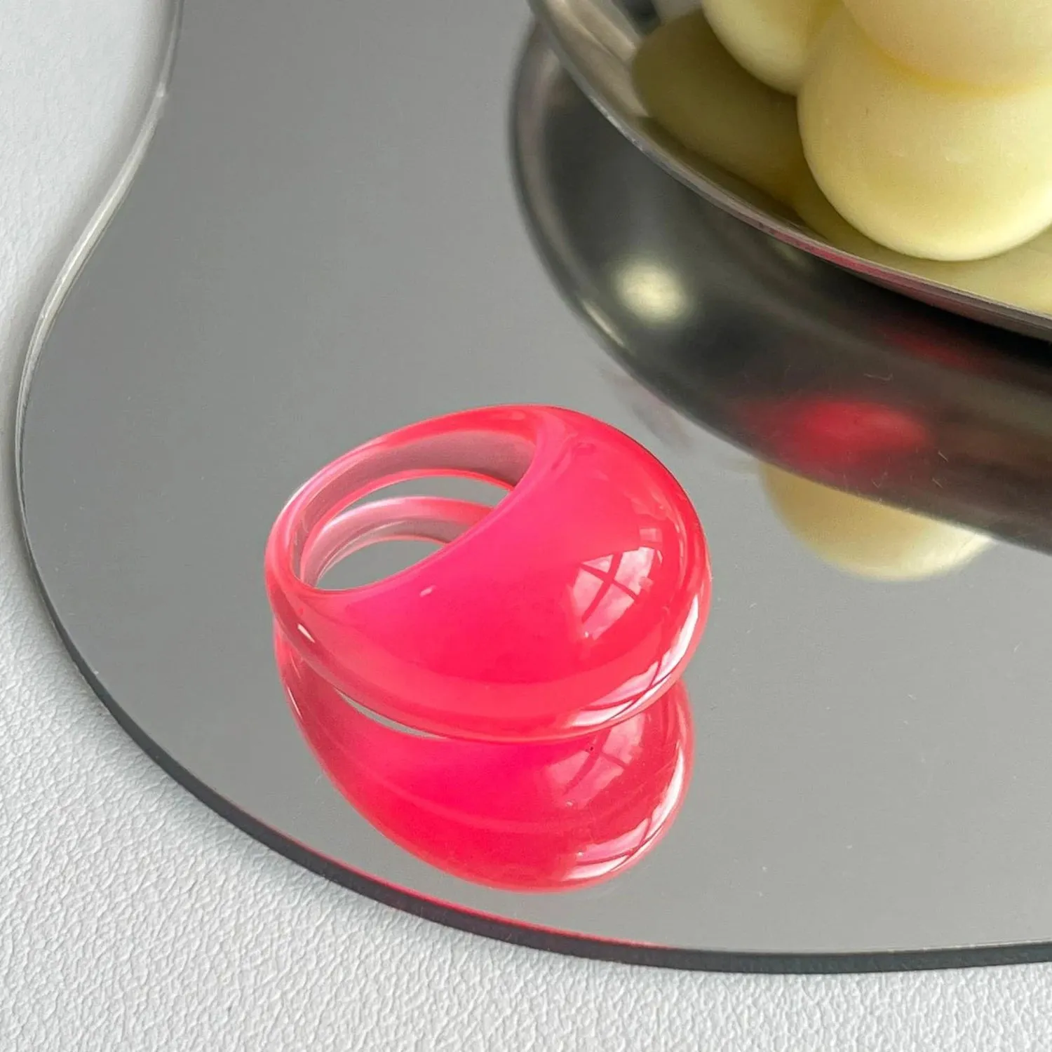 Big Round Acrylic Resin Rings.