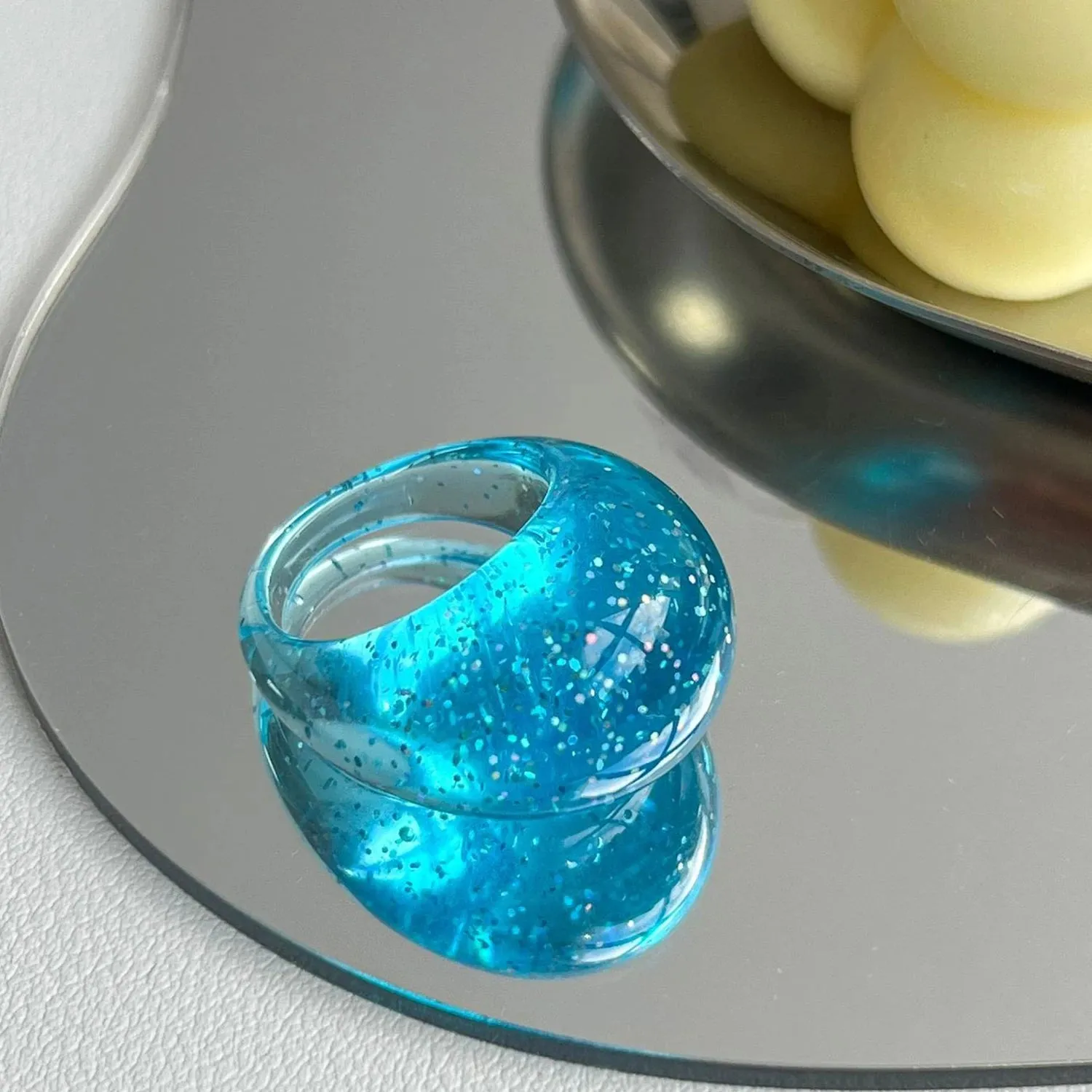 Big Round Acrylic Resin Rings.