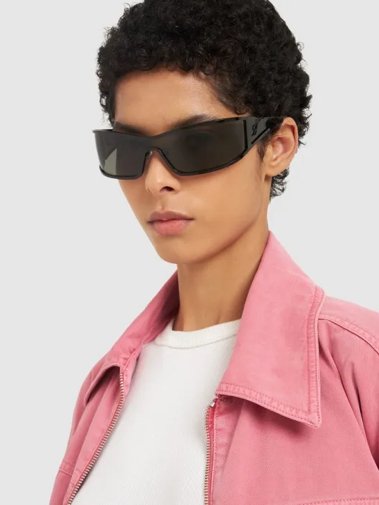 Blumarine   Slim mask acetate sunglasses 