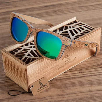 BOBO BIRD Brand Unique Wood Sunglasses Women Men Luxury Polarized Color Sun Glasses Retro with Memorial Gift for Drop Ship AG021