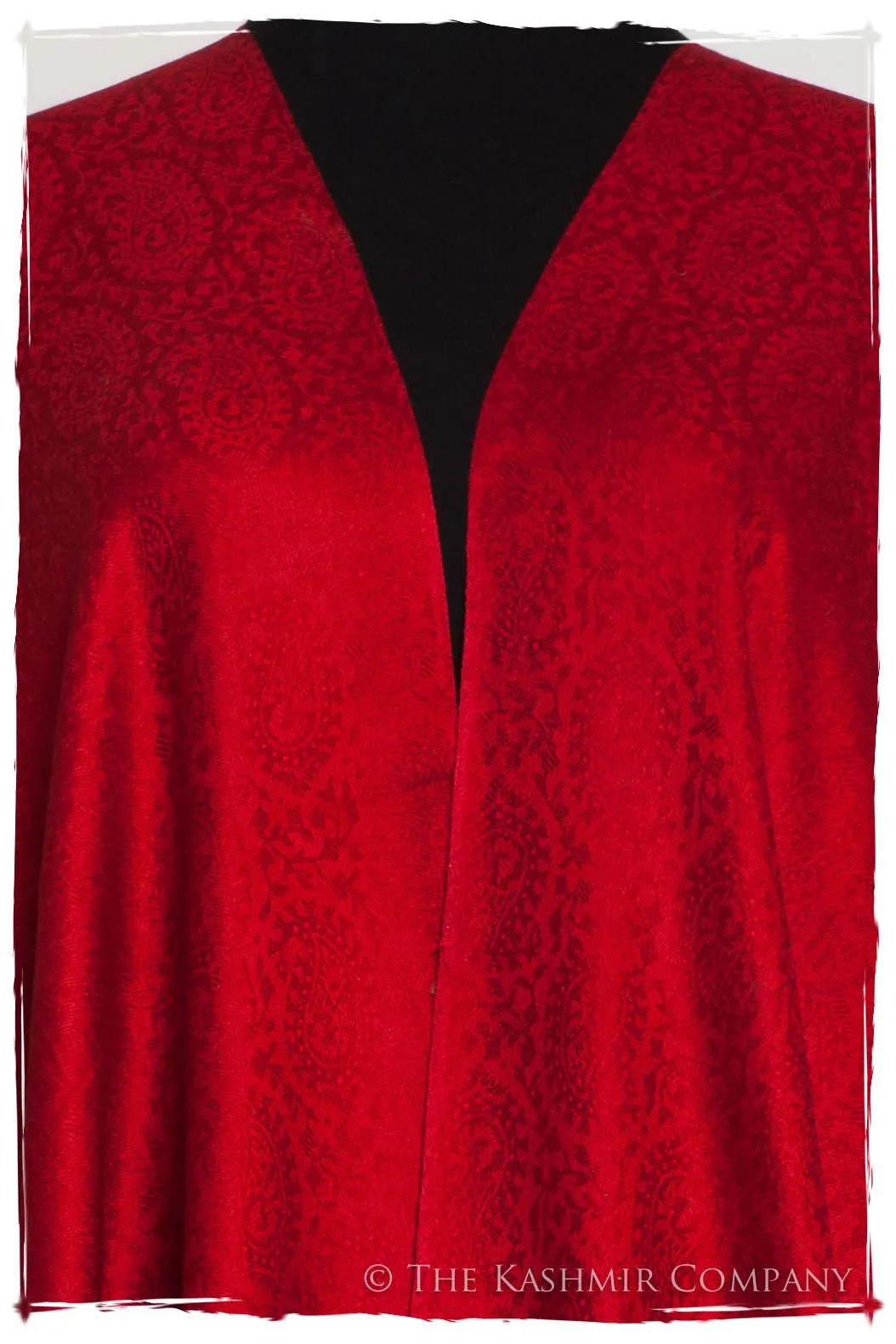 Bordeaux Paisley Silk Scarf / Shawl