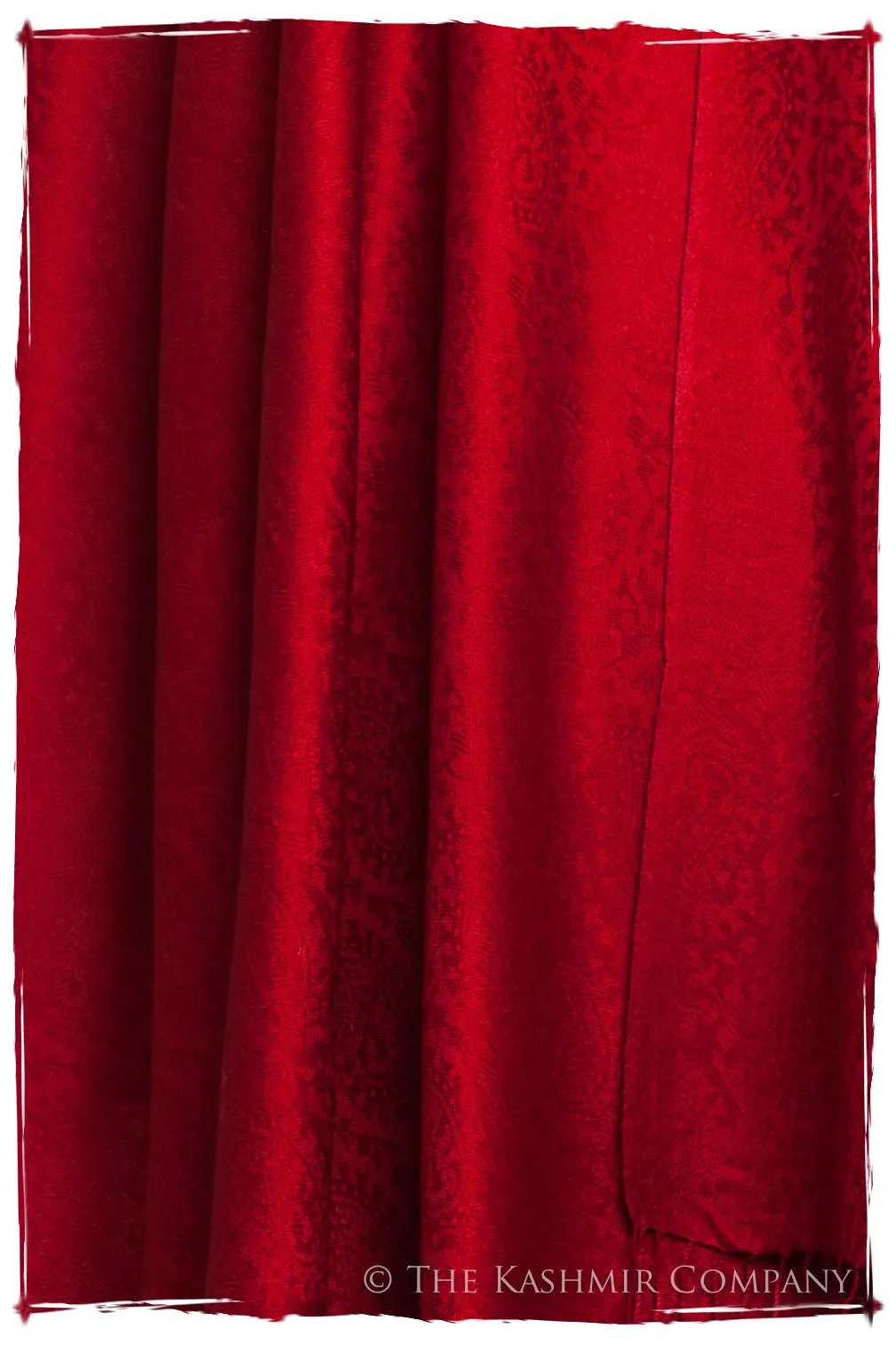 Bordeaux Paisley Silk Scarf / Shawl