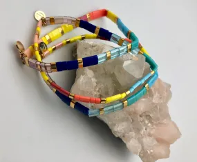 Caryn Lawn Supernova Color Block Bead Bracelet