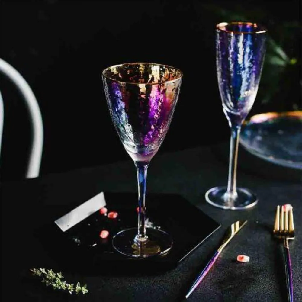 Champagne Glasses 4 Pcs Set(Lumière Arrosée-C)