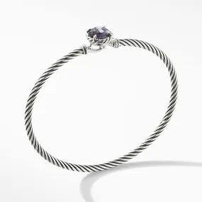 Chatelaine Bracelet with Black Orchid