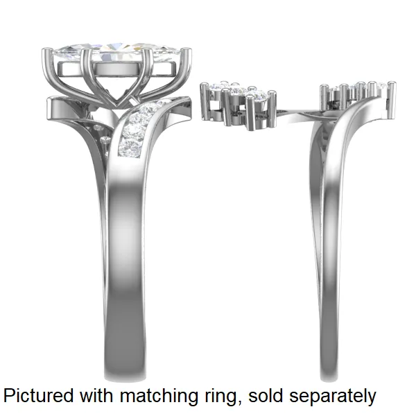Cubic Zirconia Engagement Ring- Customer Designed Style 4097