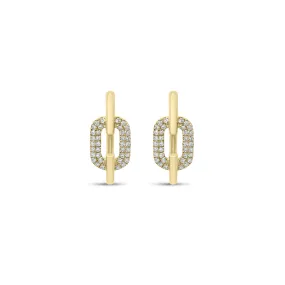 Diamond Mod Link Earrings