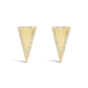Diamond Triangle Earrings