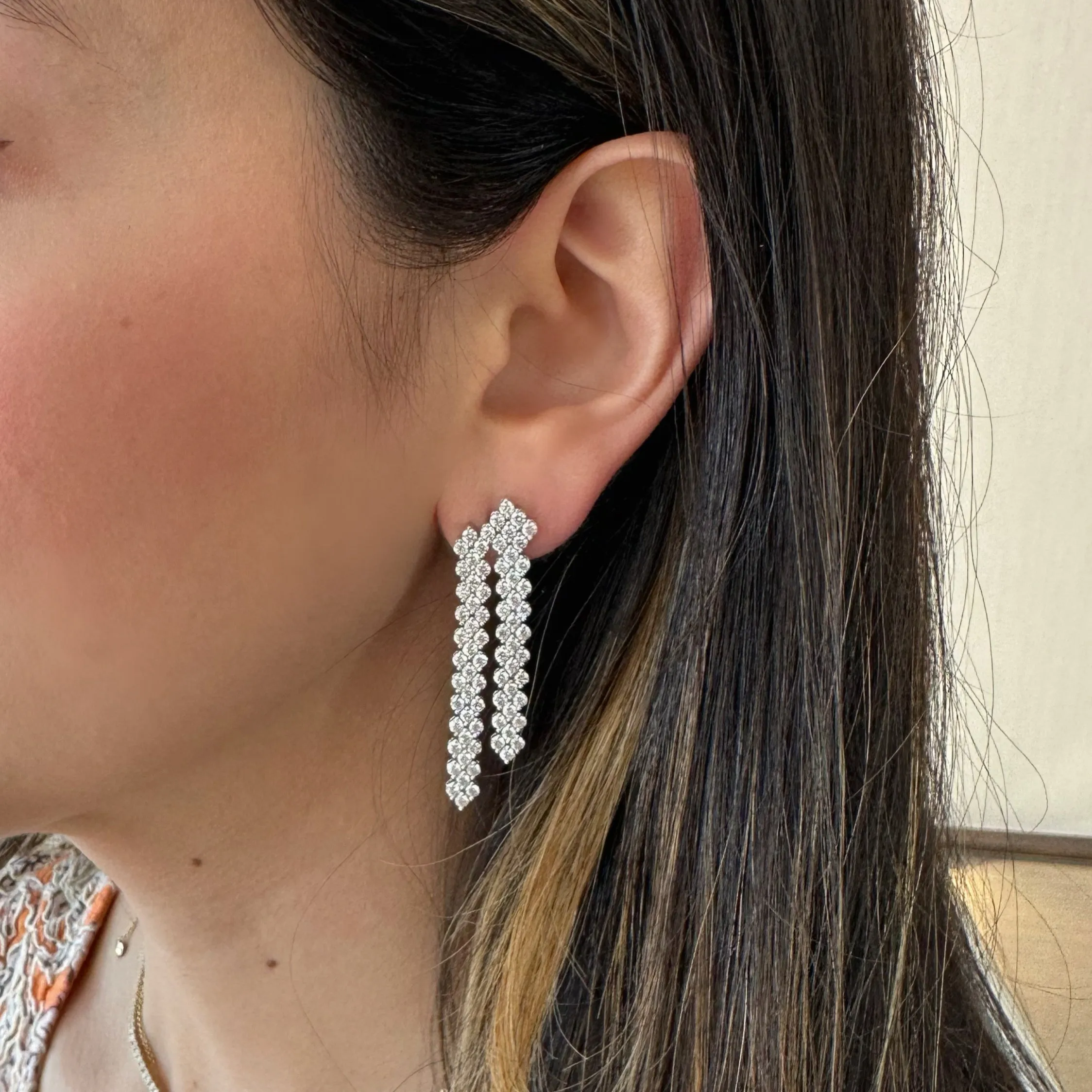 Diamond Waterfall Earrings