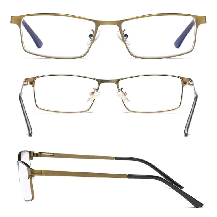 Dual-purpose Photochromic Presbyopic Glasses,  2.50D(Gold)