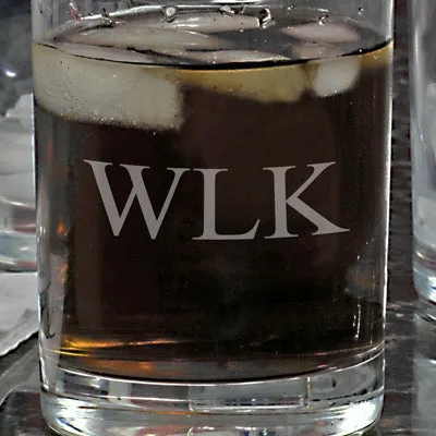 Etched Drinking Glasses (Set of 4)