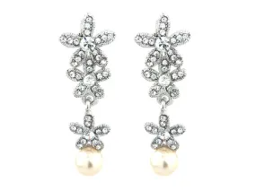 Faith Crystal and Pearl Earrings