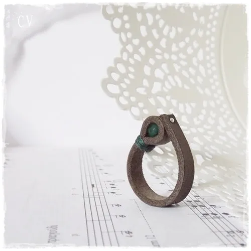 Freshwater Pearl Leather Ring
