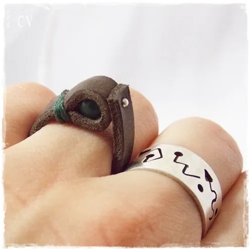 Freshwater Pearl Leather Ring