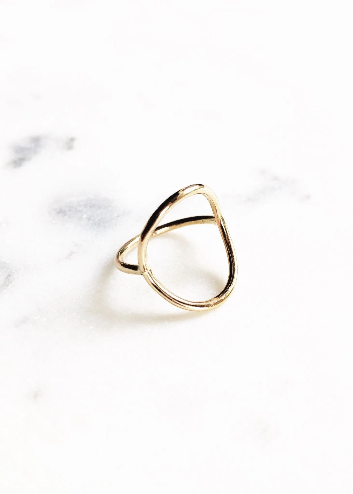 Gold Circle Ring - Pomaika'i