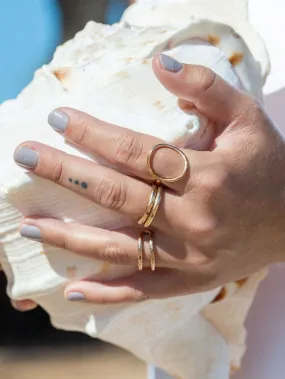 Gold Circle Ring - Pomaika'i