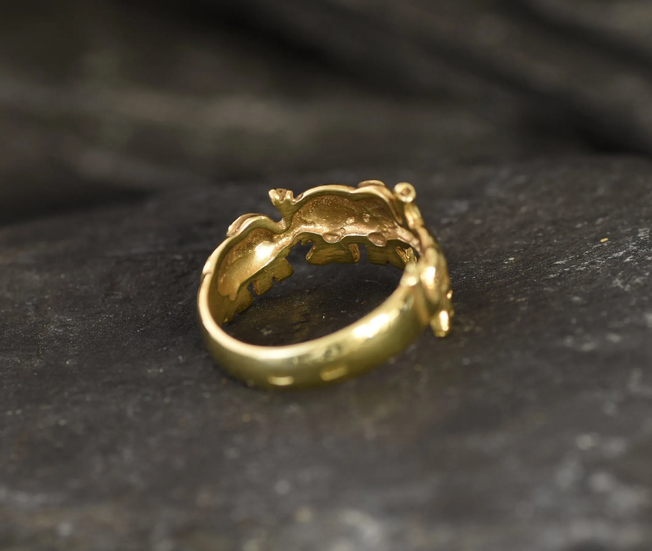 Gold Elephant Ring - Small Elephant Ring - Gold Animal Ring