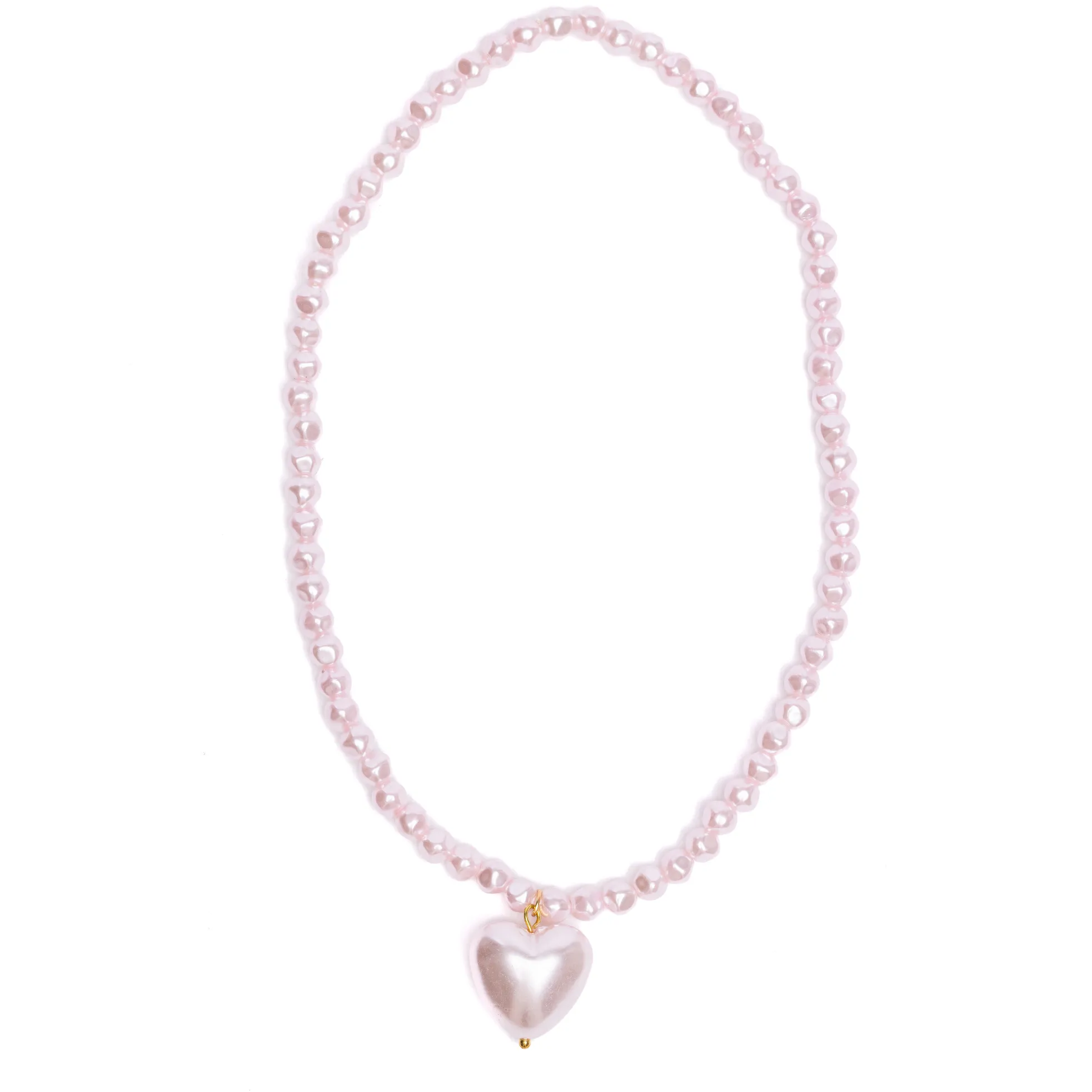 Great Pretenders Pink Pearl Heart Necklace