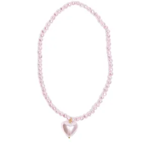 Great Pretenders Pink Pearl Heart Necklace