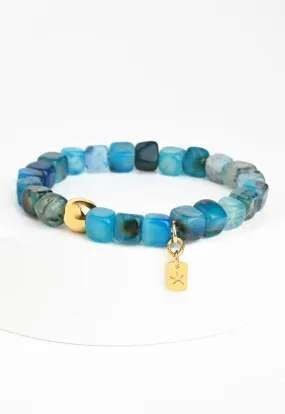Halcyon Agate Beaded Bracelet