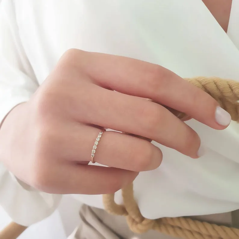 Half Eternity Diamond Ring