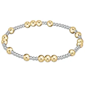 Hope unwritten 5mm bead bracelet - mixed metal