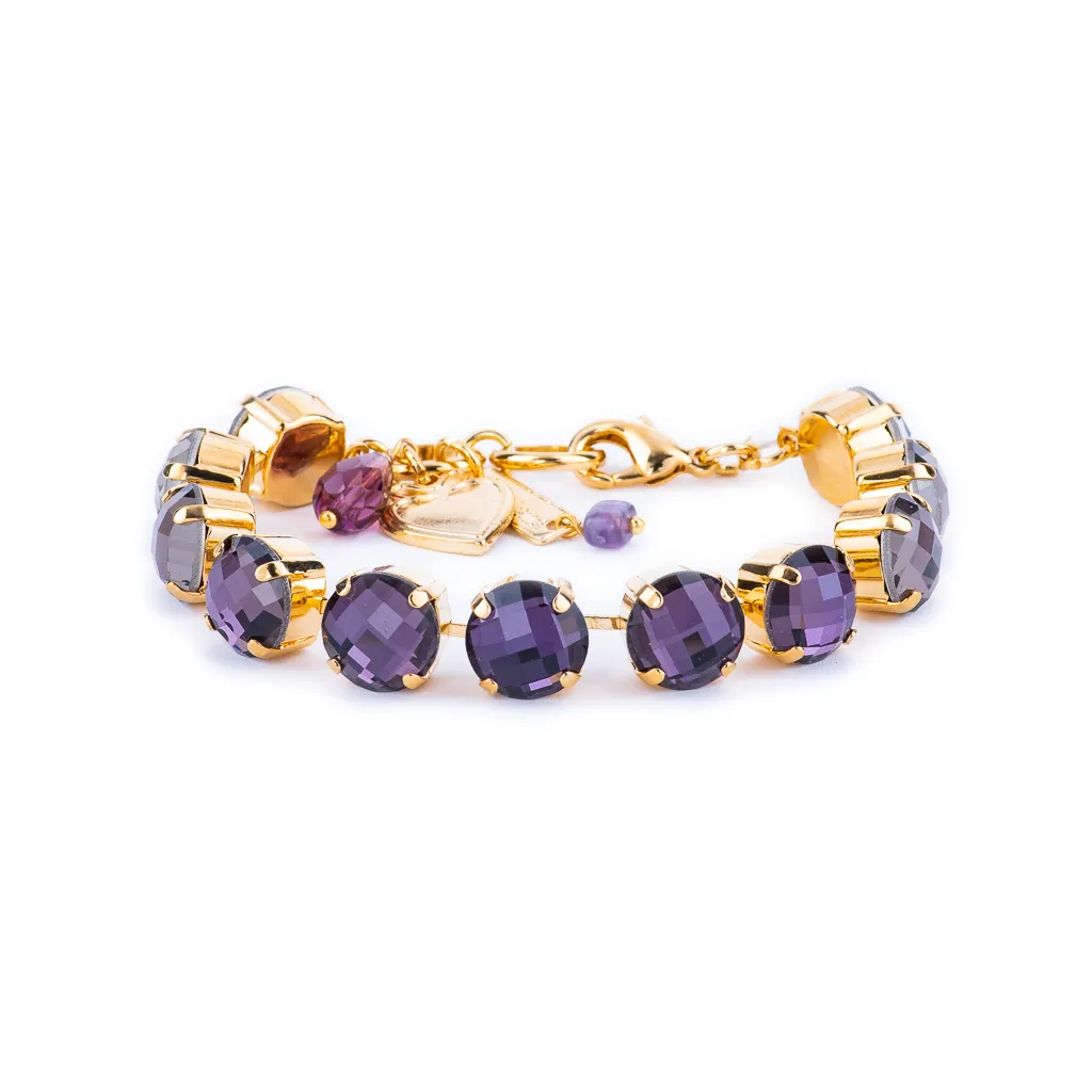 Large Everyday Round Bracelet "Amethyst" *Custom*