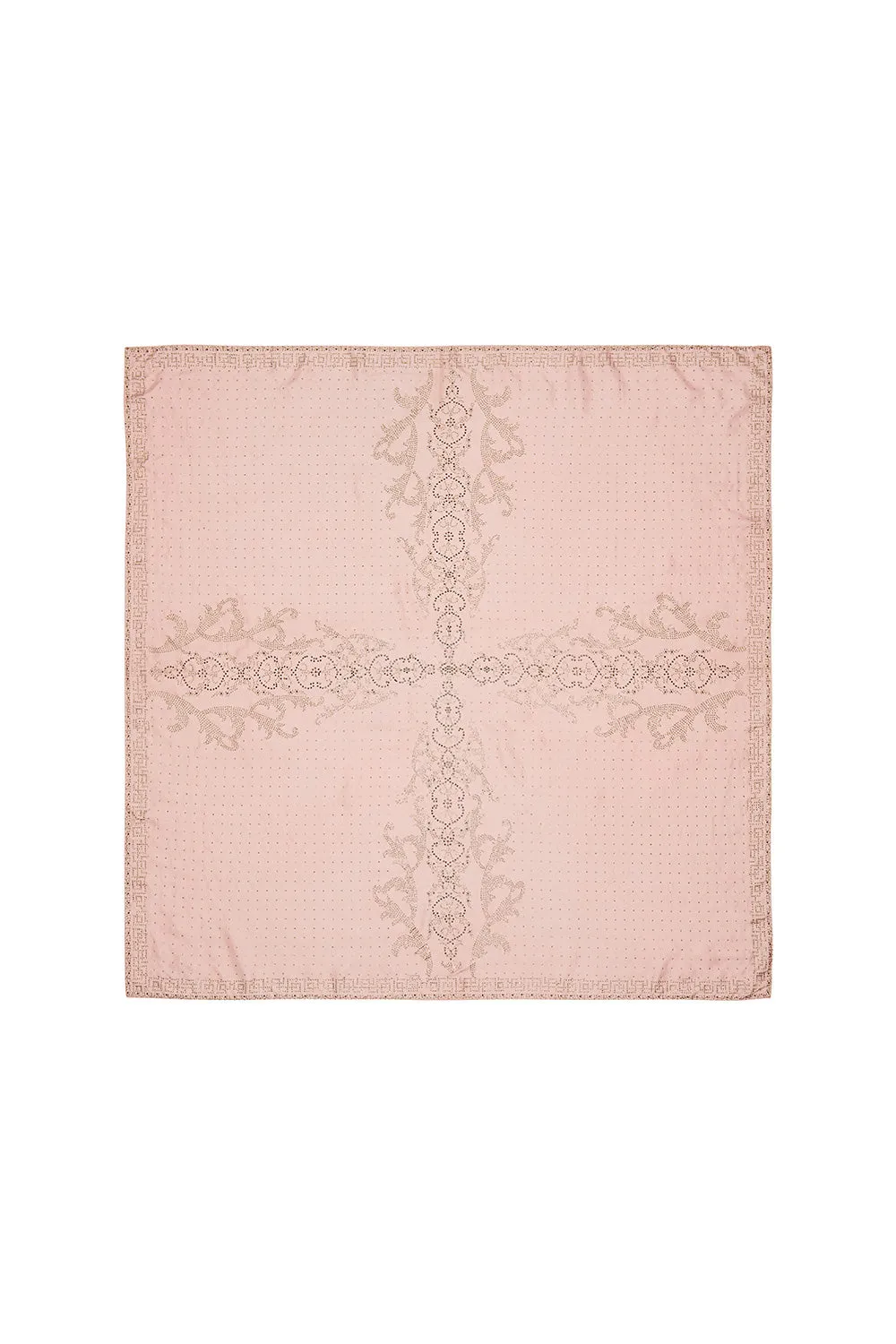 LARGE SQUARE SCARF LUXE PINK