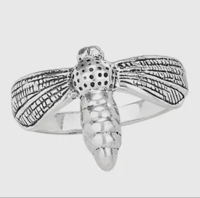 Late Spring Dragonfly Ring in Silver
