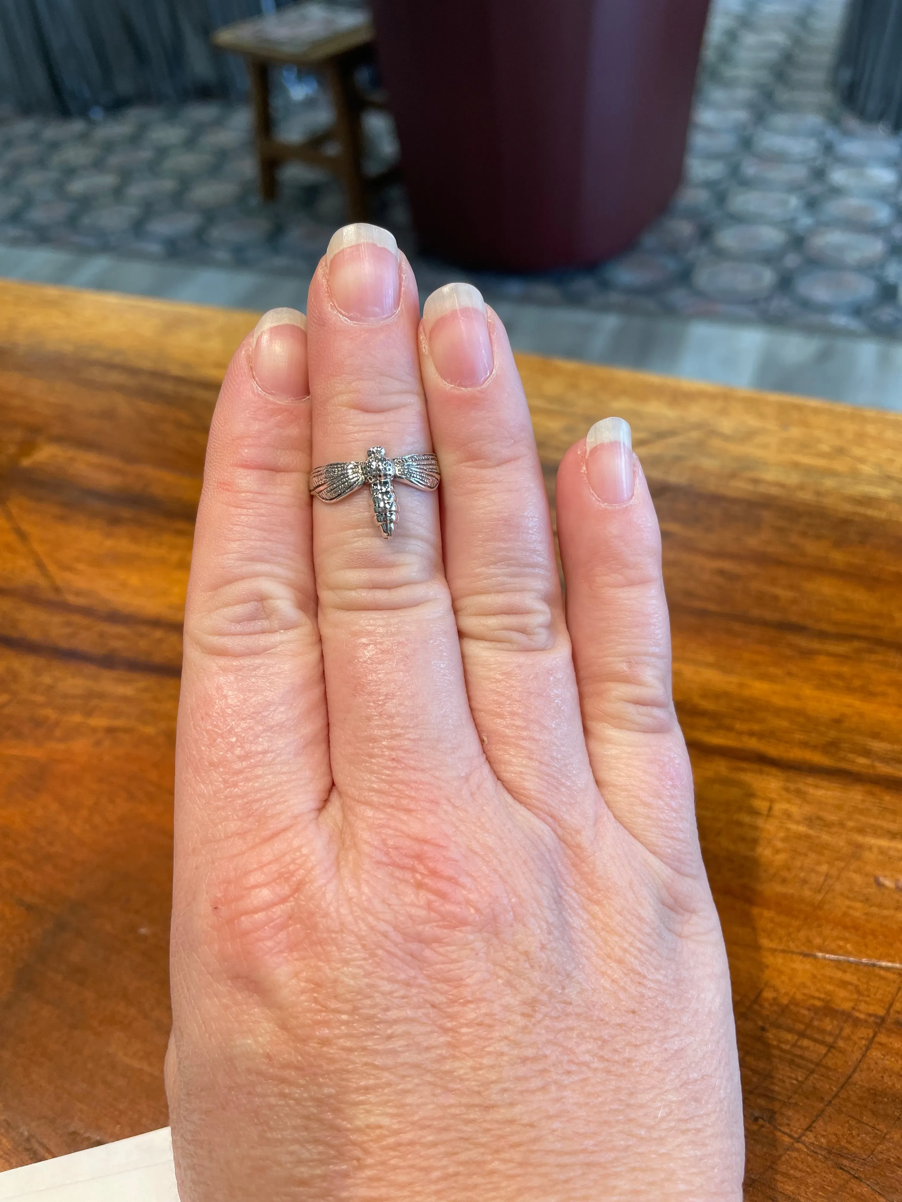 Late Spring Dragonfly Ring in Silver