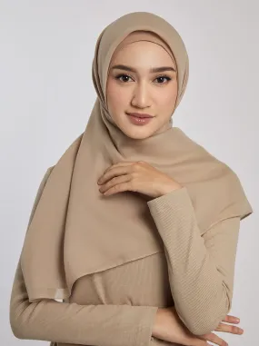 LIGHT VOILE SCARF PLAIN LATTE